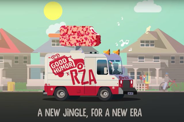 A cartoon depiction of the new RZA ice cream jingle